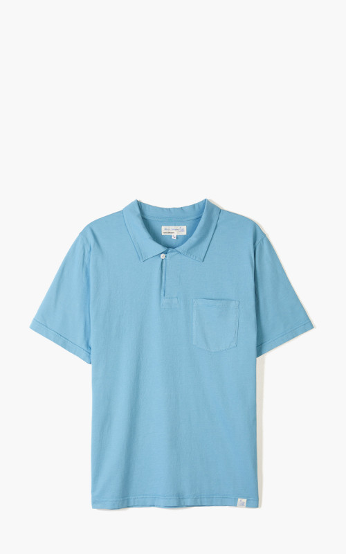 Merz b. Schwanen PLP02 Polo Pocket Shirt Aqua