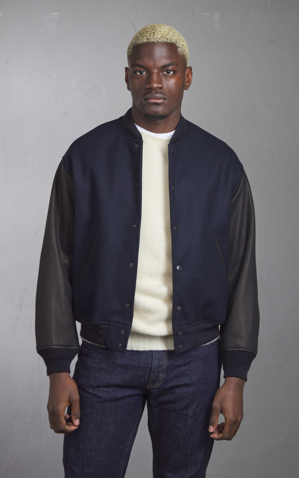 Kaptain Sunshine Award Jacket Top Navy | Cultizm
