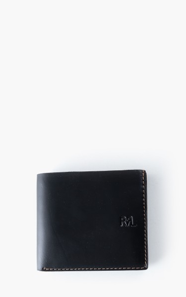 RRL Billfold Wallet Tumbled Leather Black/Brown
