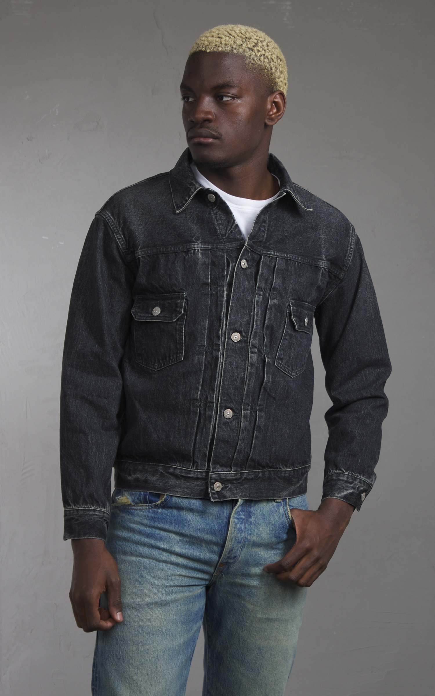 Sugar Cane SC15650H Type-2 Denim Jacket 1953 Model Black Hard Wash | Cultizm