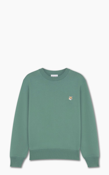 Maison Kitsuné Fox Head Patch Regular Sweatshirt Teal Grey