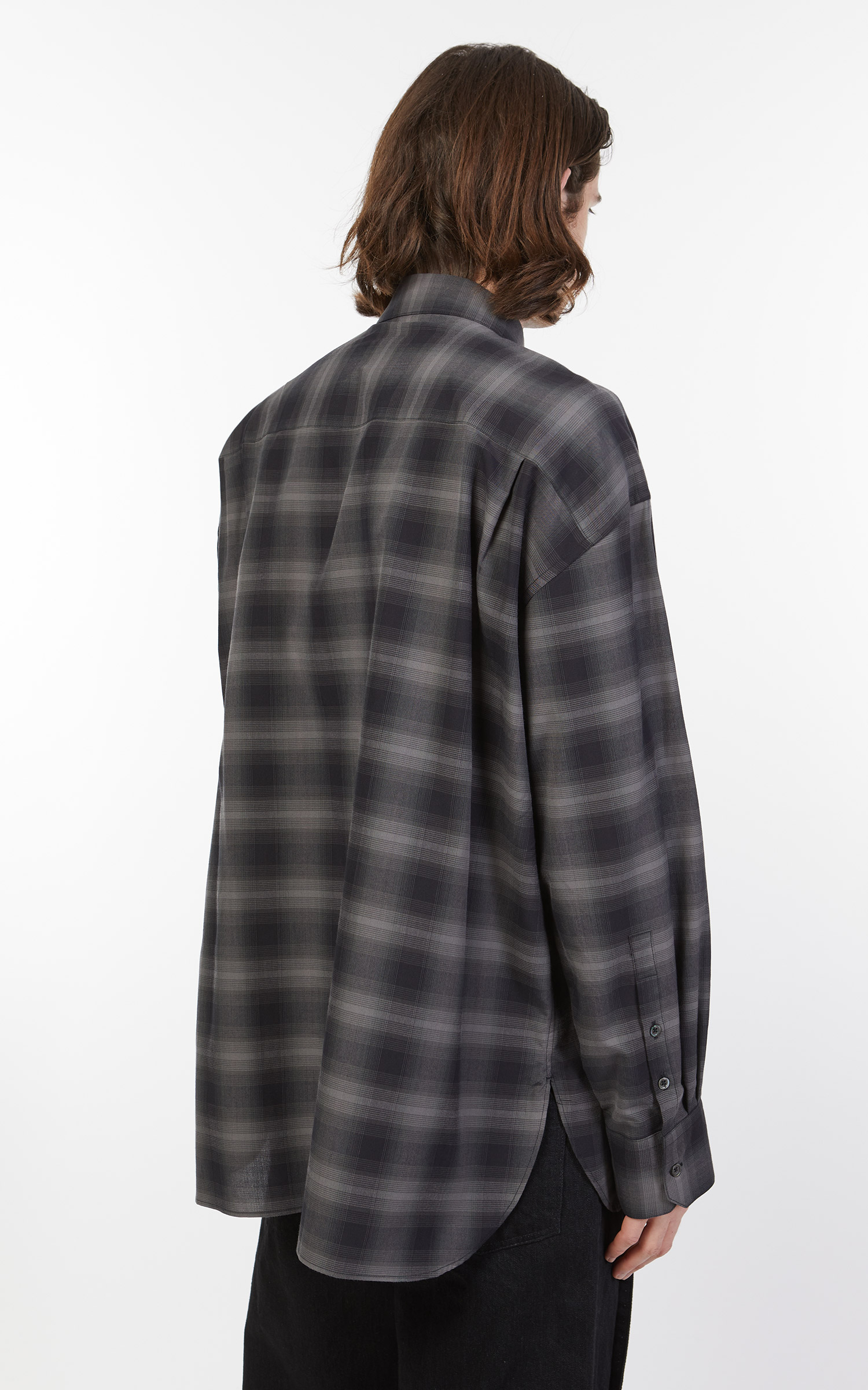 stein Oversized Down Pat Shirt Ombre Check | Cultizm
