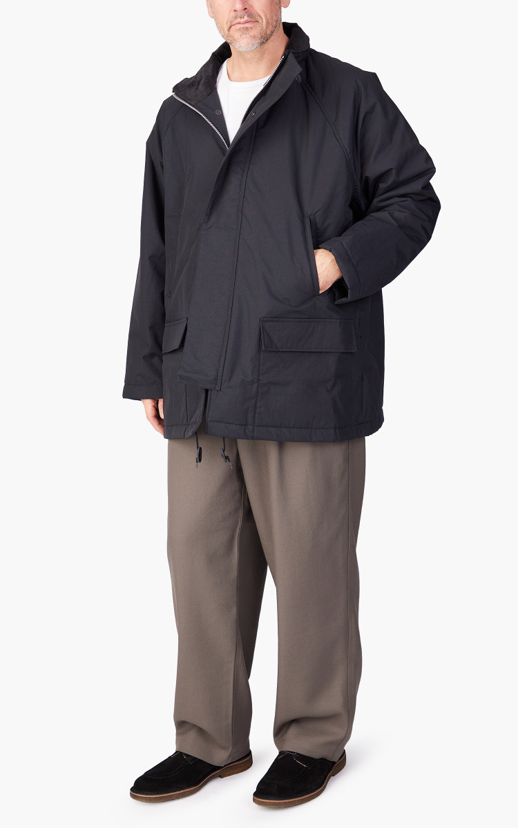 Still By Hand Quilted Coat Ink Black | Cultizm