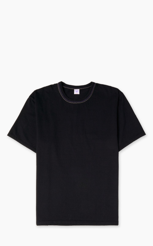 The Flat Head FN-THC-101 Plain T-Shirt Black