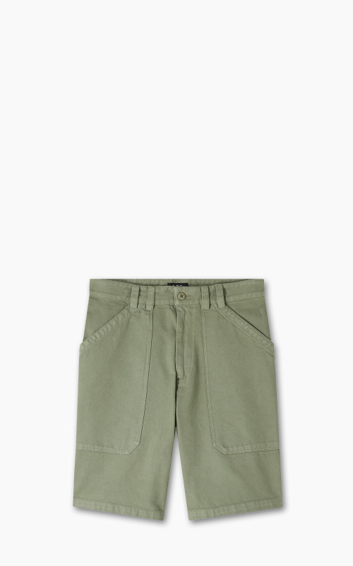 A.P.C. Parker Shorts Dyed Denim Light Khaki