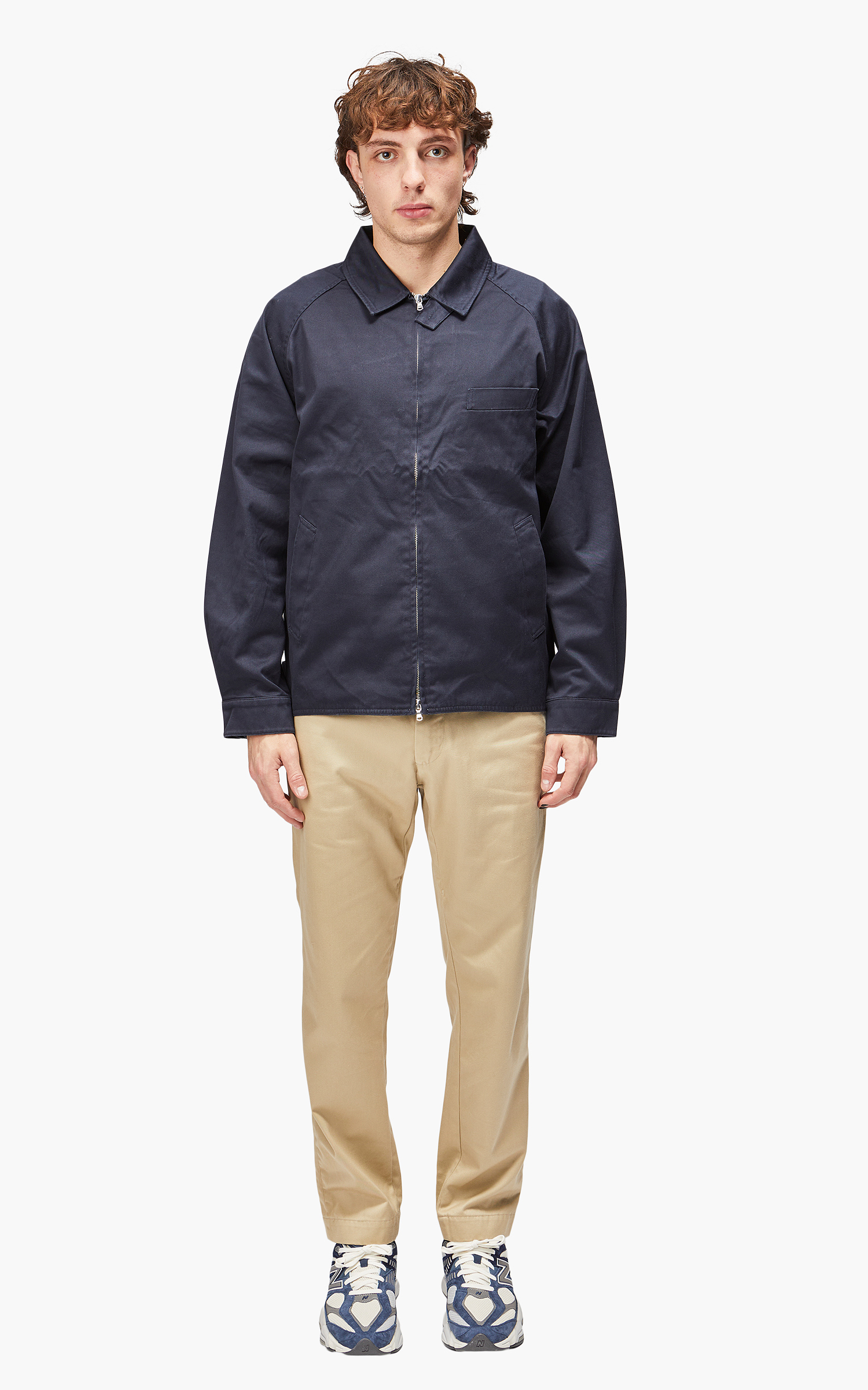 Nanamica GORE-TEX Infinium Chino Crew Jacket Navy | Cultizm