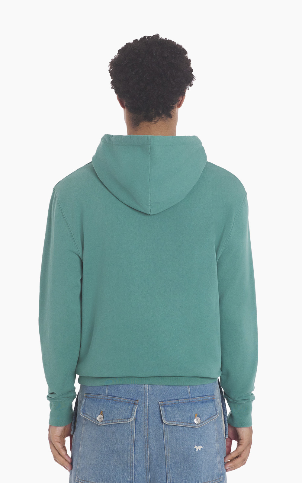 Maison Kitsuné Fox Head Patch Regular Hoodie Pine | Cultizm Maison Kitsuné Fox Head Patch Regular Hoodie Pine | Cultizm