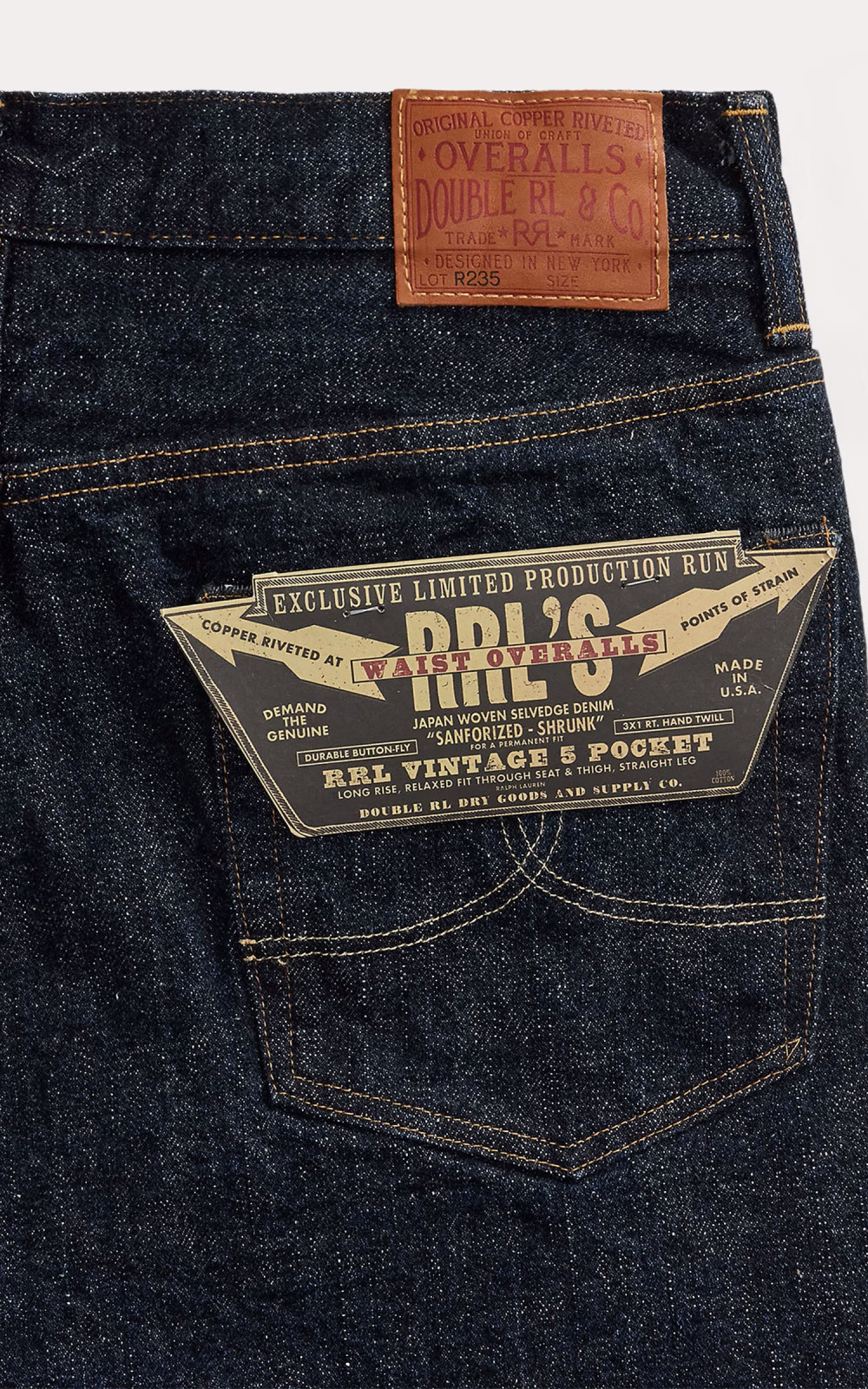 RRL INDIGO ON INDIGO LIMITED EDITION V5P パンツ