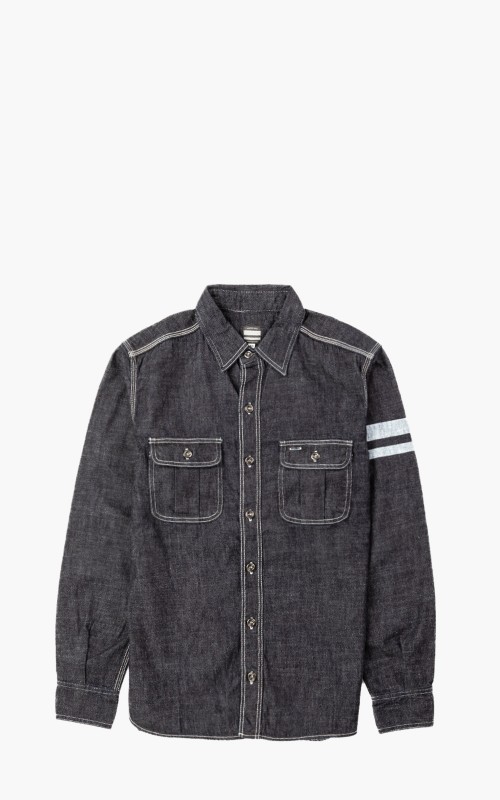 Momotaro Jeans SJ091D Selvedge Denim Work Shirt GTB SJ091D