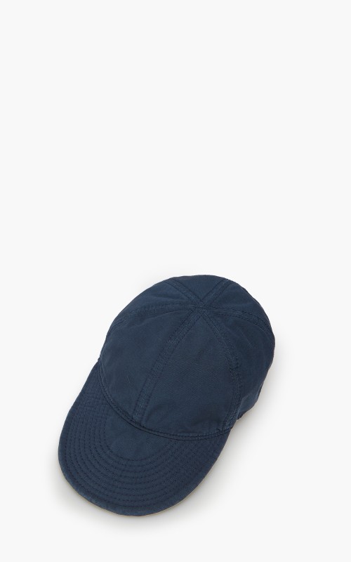 Nigel Cabourn Mechanics Cap Cotton Ripstop Black Navy SS22-ACC-8-BLNA