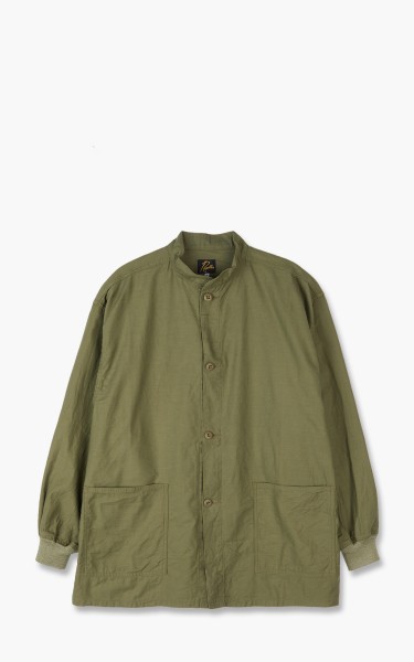 Needles S.C. Army Shirt Back Sateen Olive JO190A-Olive