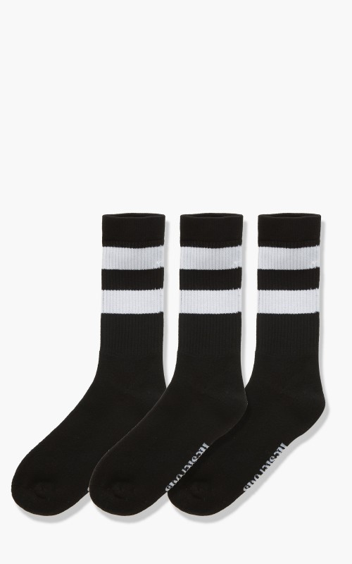 Resteröds Bamboo Tennis Socks 3-Pack Black/White
