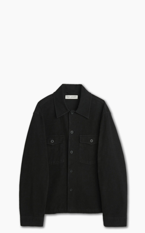 Our Legacy Evening Coach Jacket Black Brushed Cotton