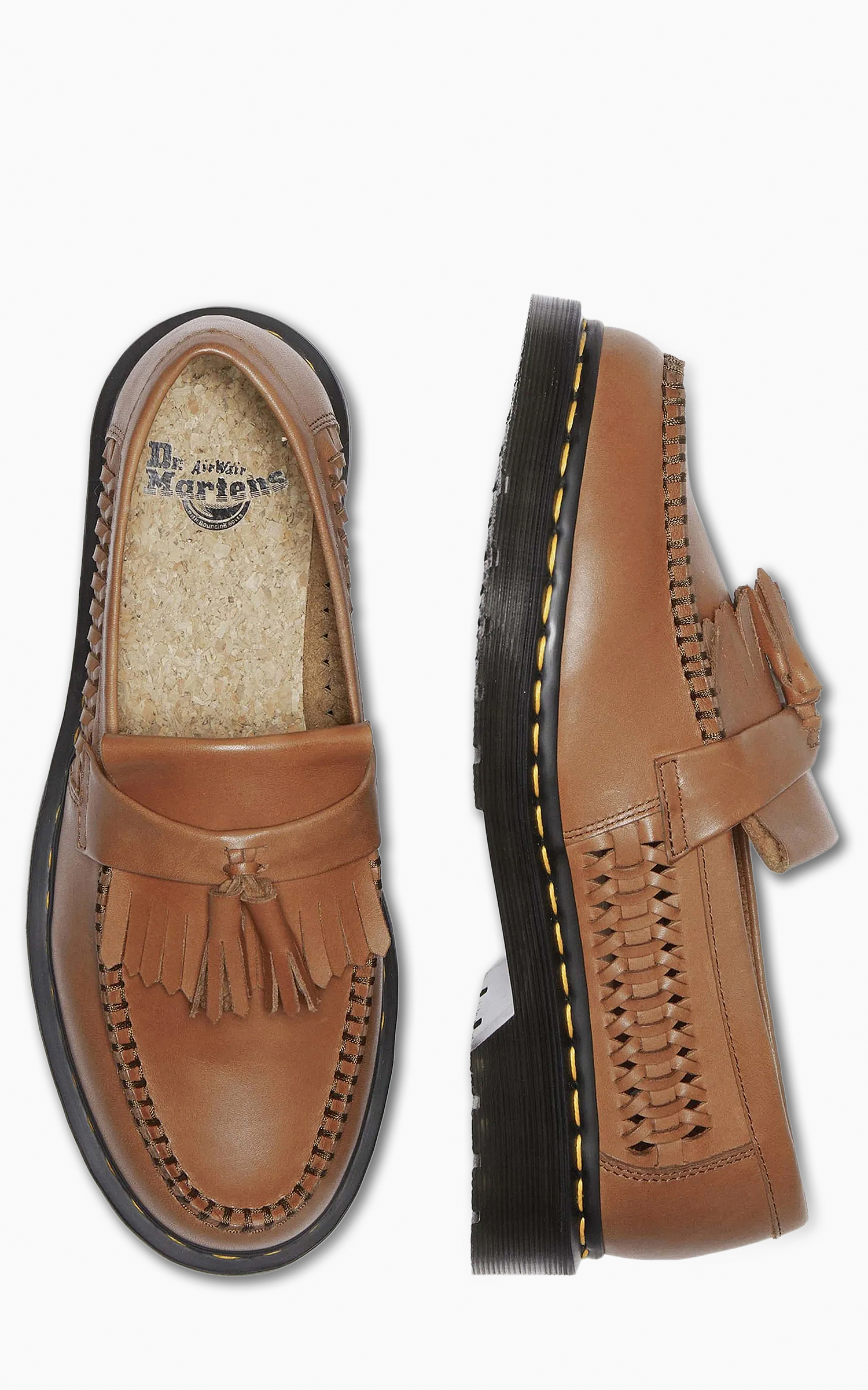 Dr. Martens Adrian Woven Aniline Leather Tassel Loafer