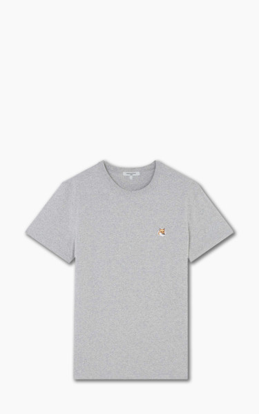 Maison Kitsuné Fox Head Patch Classic T-Shirt Grey Melange