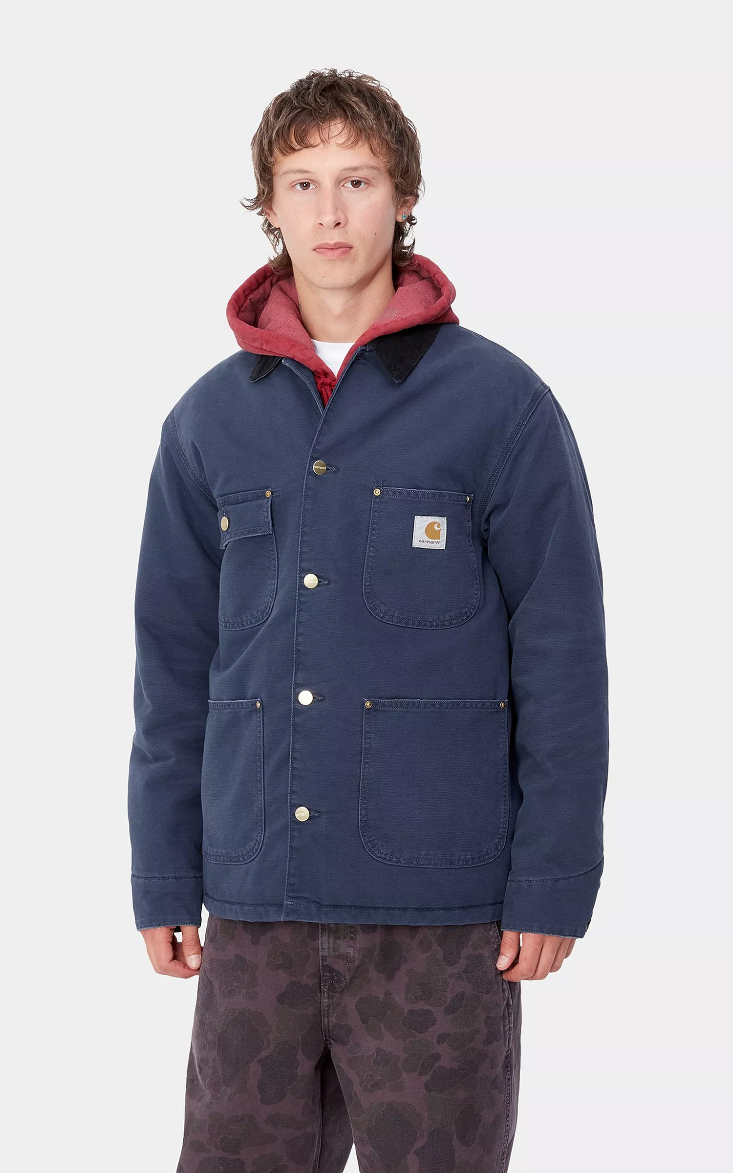 Carhartt WIP OG Chore Coat Aged Canvas Air Force Blue/Black