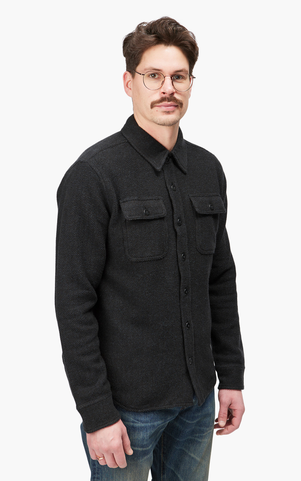 RRL Work Shirt Jacket Navy | Cultizm RRL Work Shirt Jacket Navy | Cultizm
