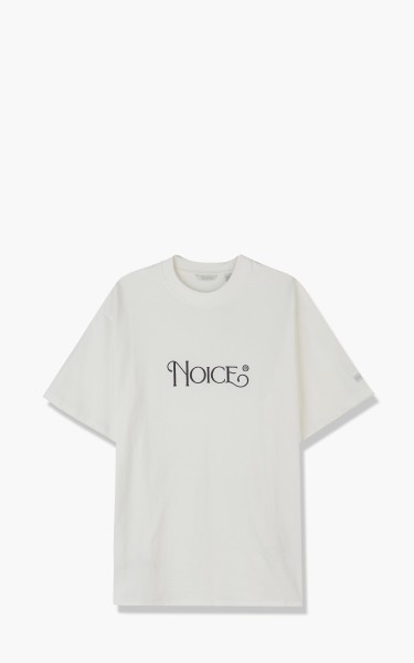 NOICE Big Logo Embroidered Tee Off White NM1USTOW09-Off-White