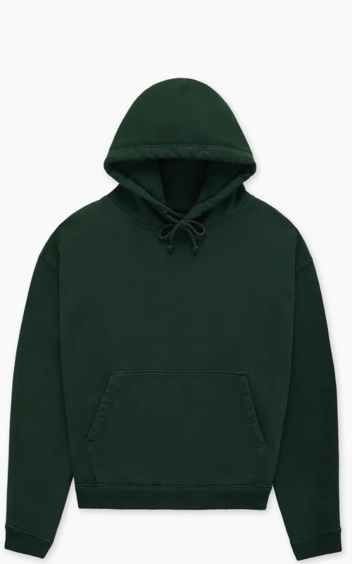 3sixteen Ultraweight French Terry Hooded Pullover Kombu Green