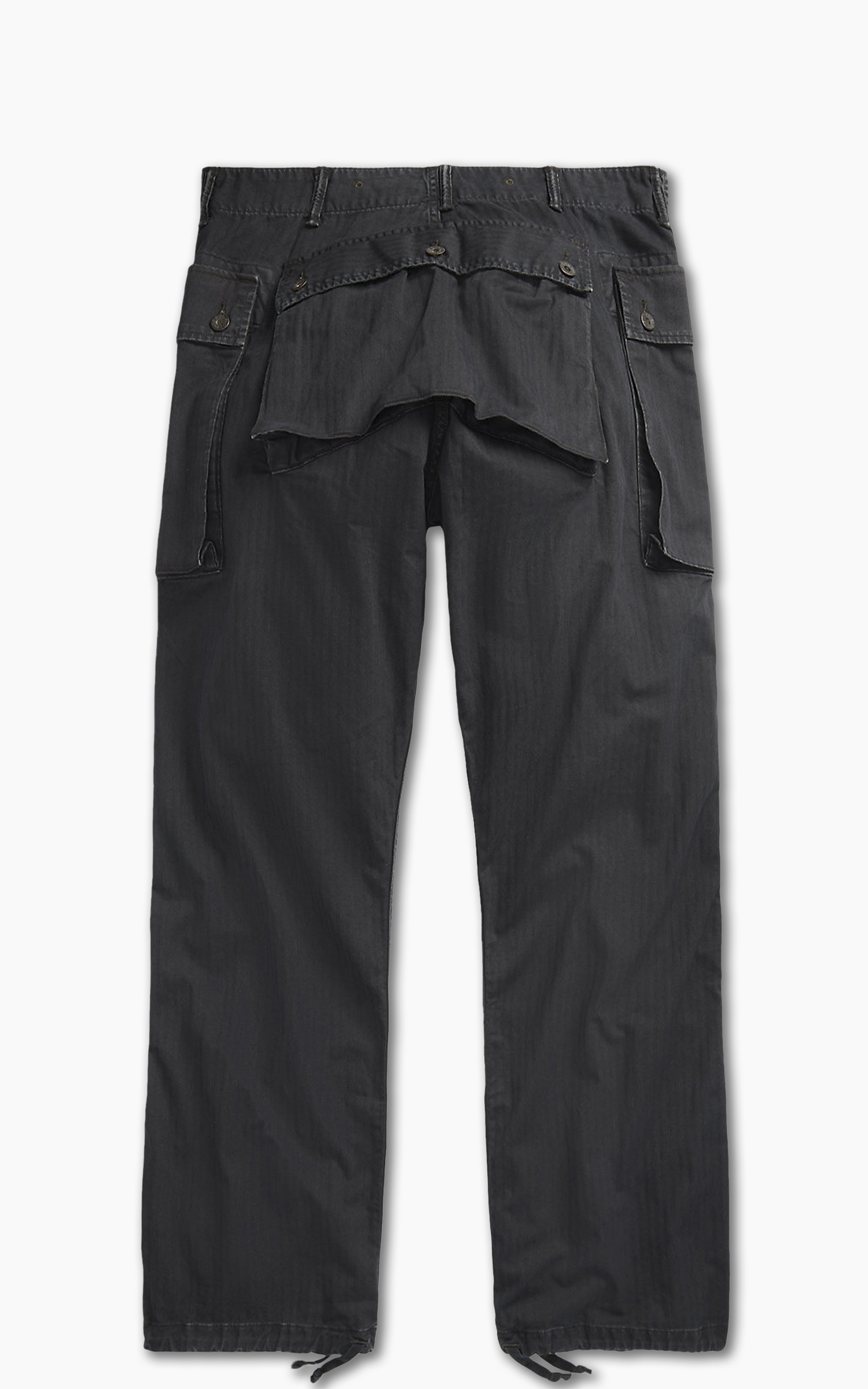 RRL Herringbone Twill Cargo Trouser Black | Cultizm