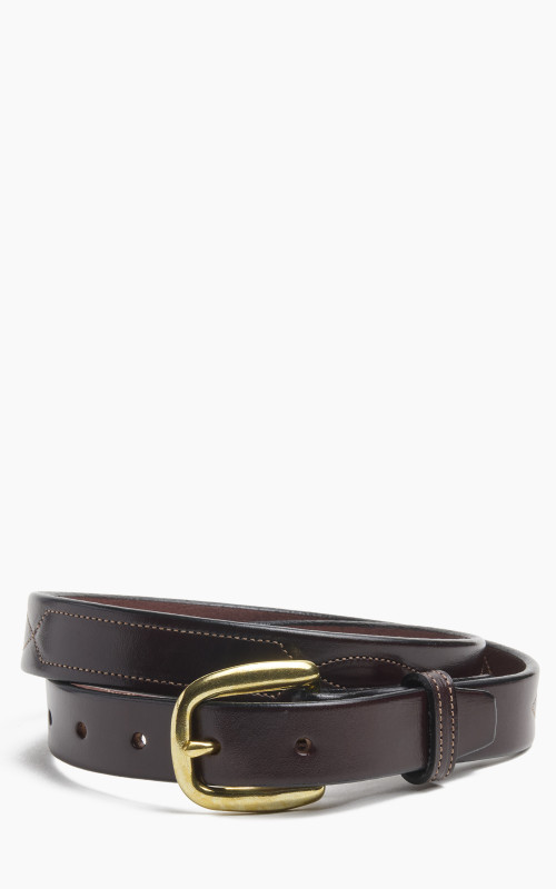 Tory Leather Bridle Leather Repeated Stitch Belt Havana
