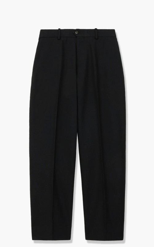 Markaware Flat Front Trousers Organic Cotton Wool Twill Black A21C-06PT02C-Black
