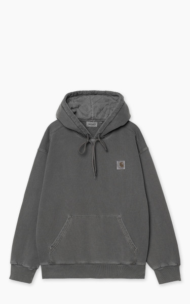 Carhartt WIP Hooded Nelson Sweatshirt Garment Dyed Graphite