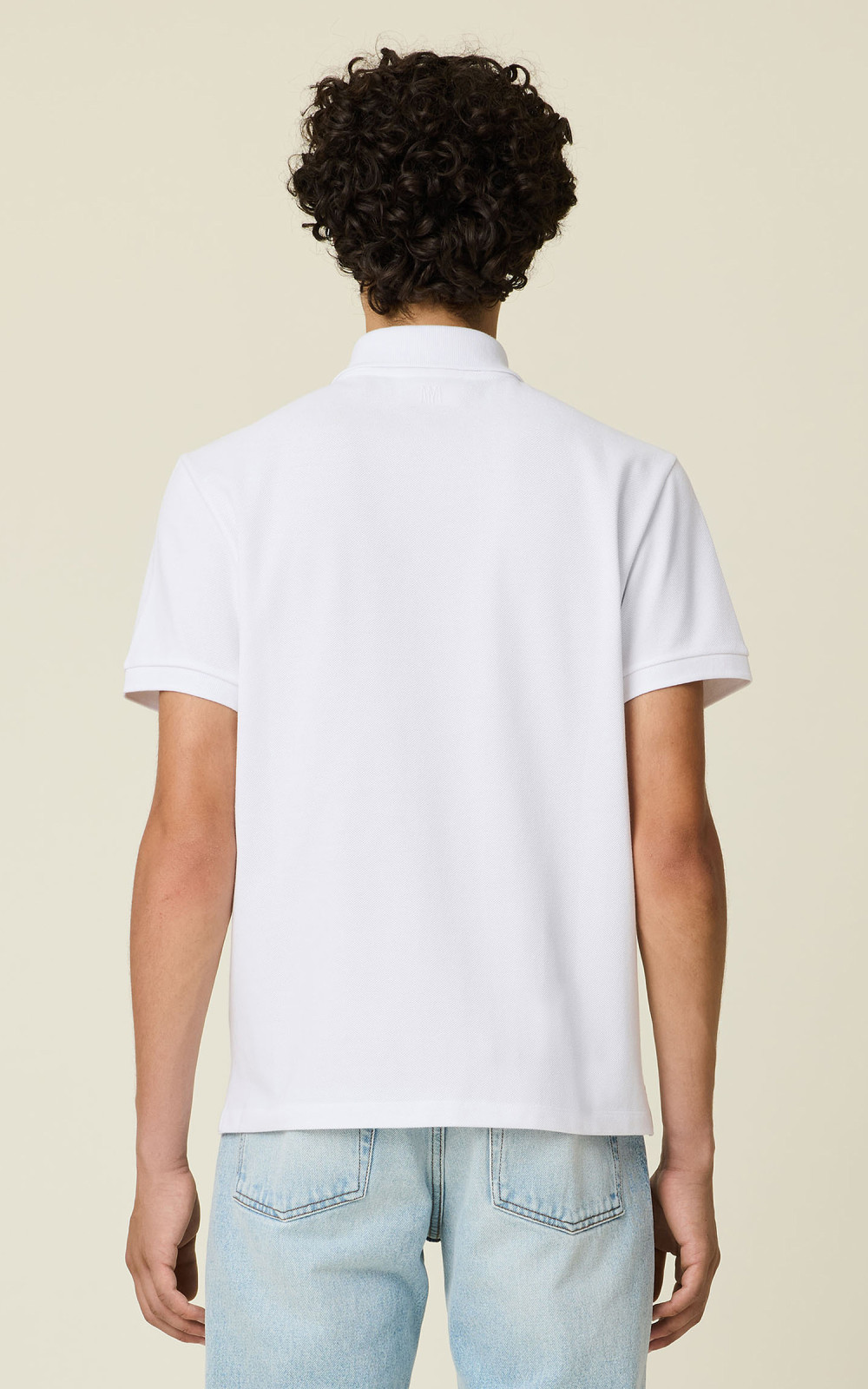 AMI Paris Ami De Coeur Polo Shirt White | Cultizm