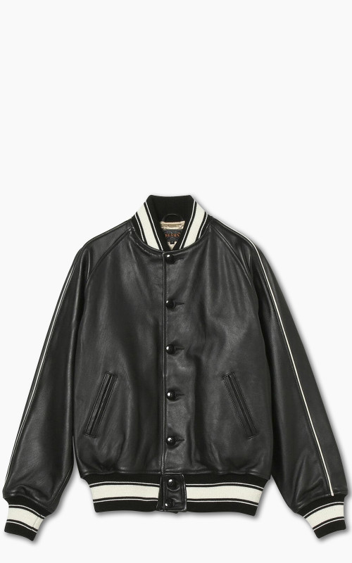 Beams Plus Leather Sports Blouson Black