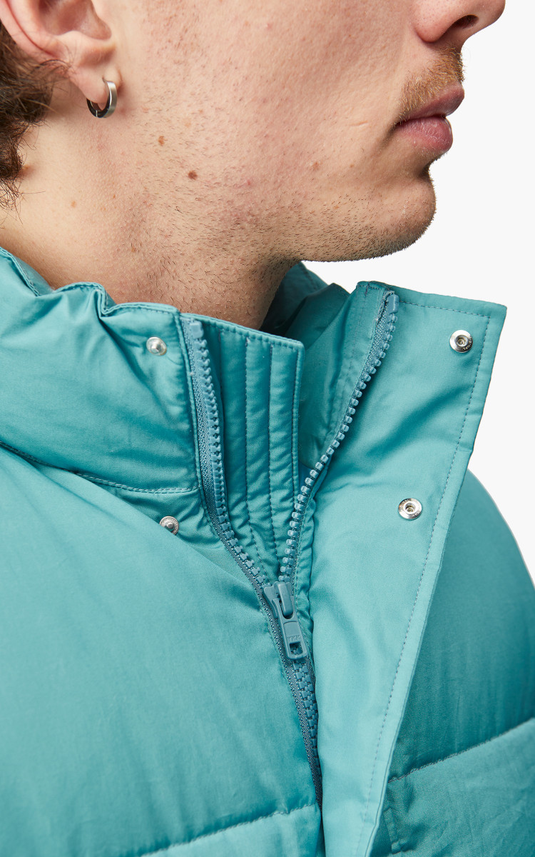 Auralee Suvin High Count Cloth Down Vest Cerulean Blue | Cultizm