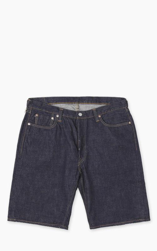 Fullcount 1904-25 5-Pocket Selvedge Denim Shorts One Wash Indigo 13.7oz