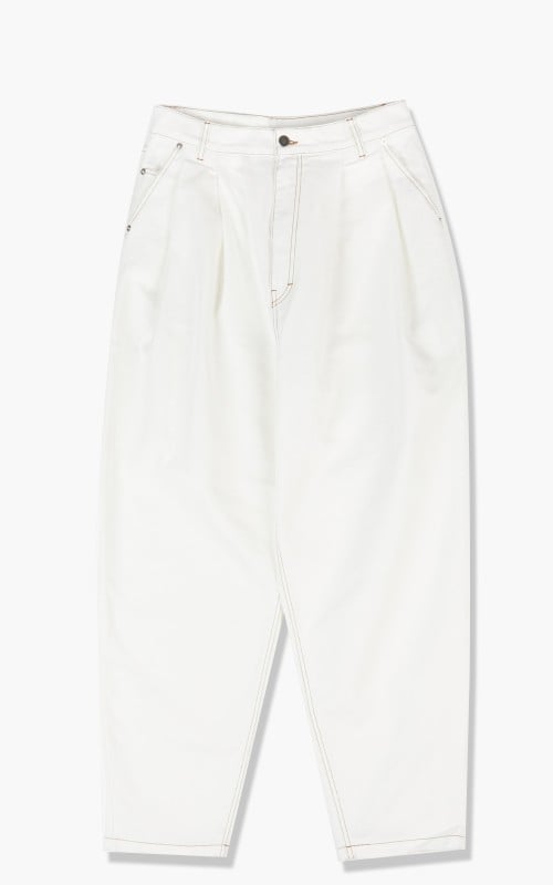 Hed Mayner Pleated Denim White AW21_P45_WHT/DNM