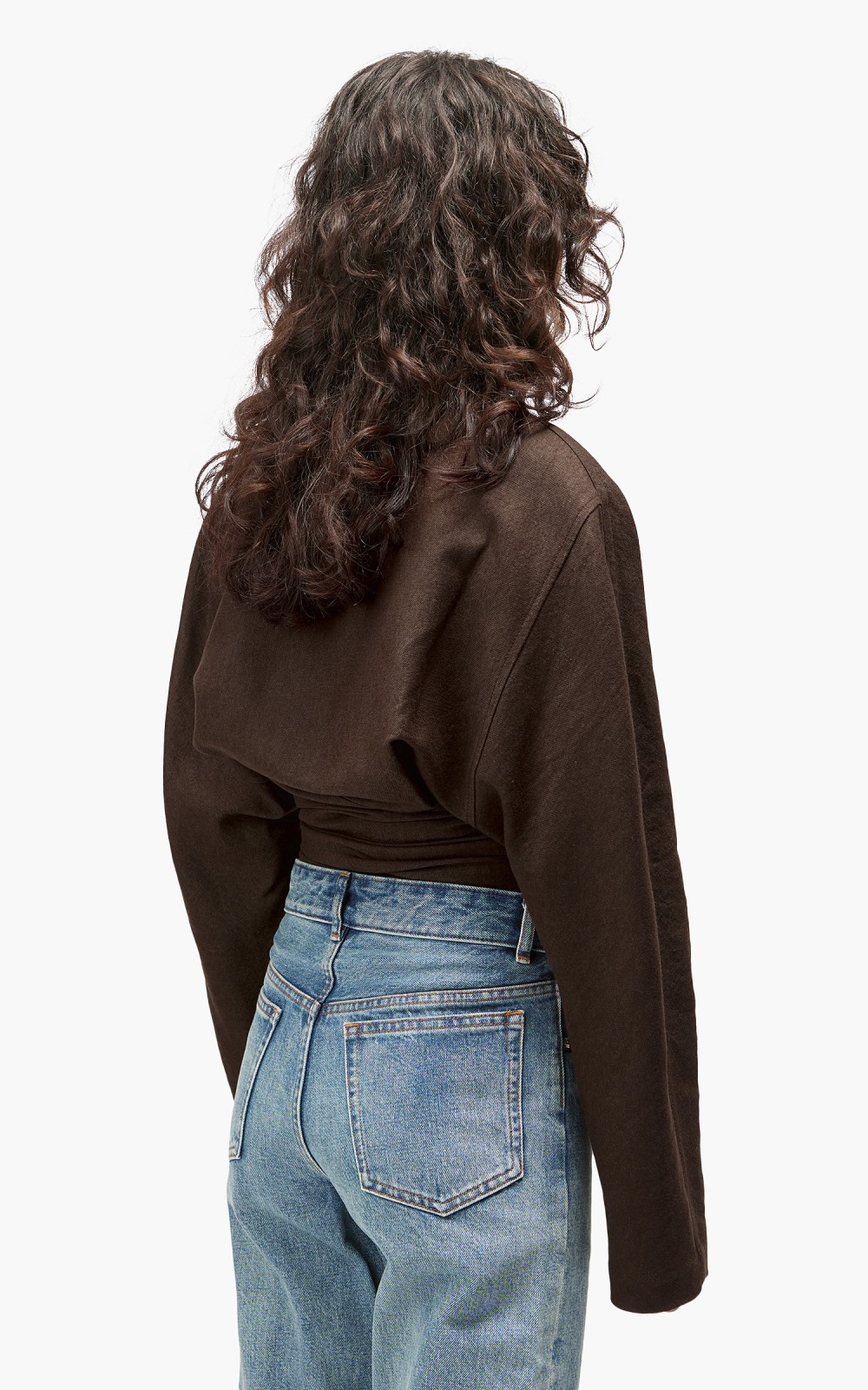 LEMAIRE ブラウン ニットジレ Lemaire Wrap Top Brown | Cultizm