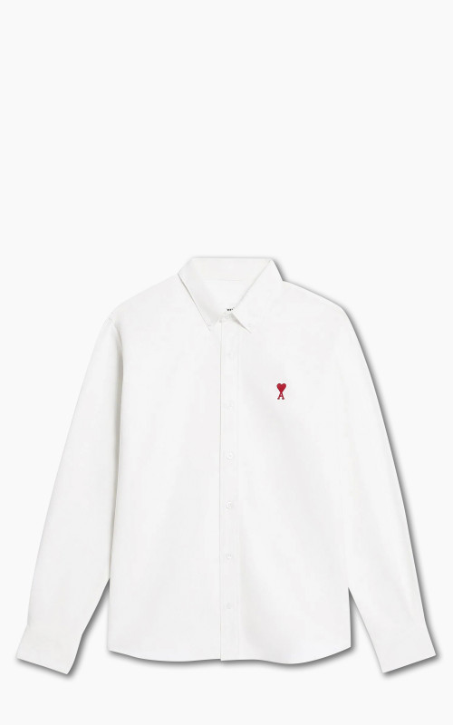 AMI Paris Ami De Coeur Shirt Natural White