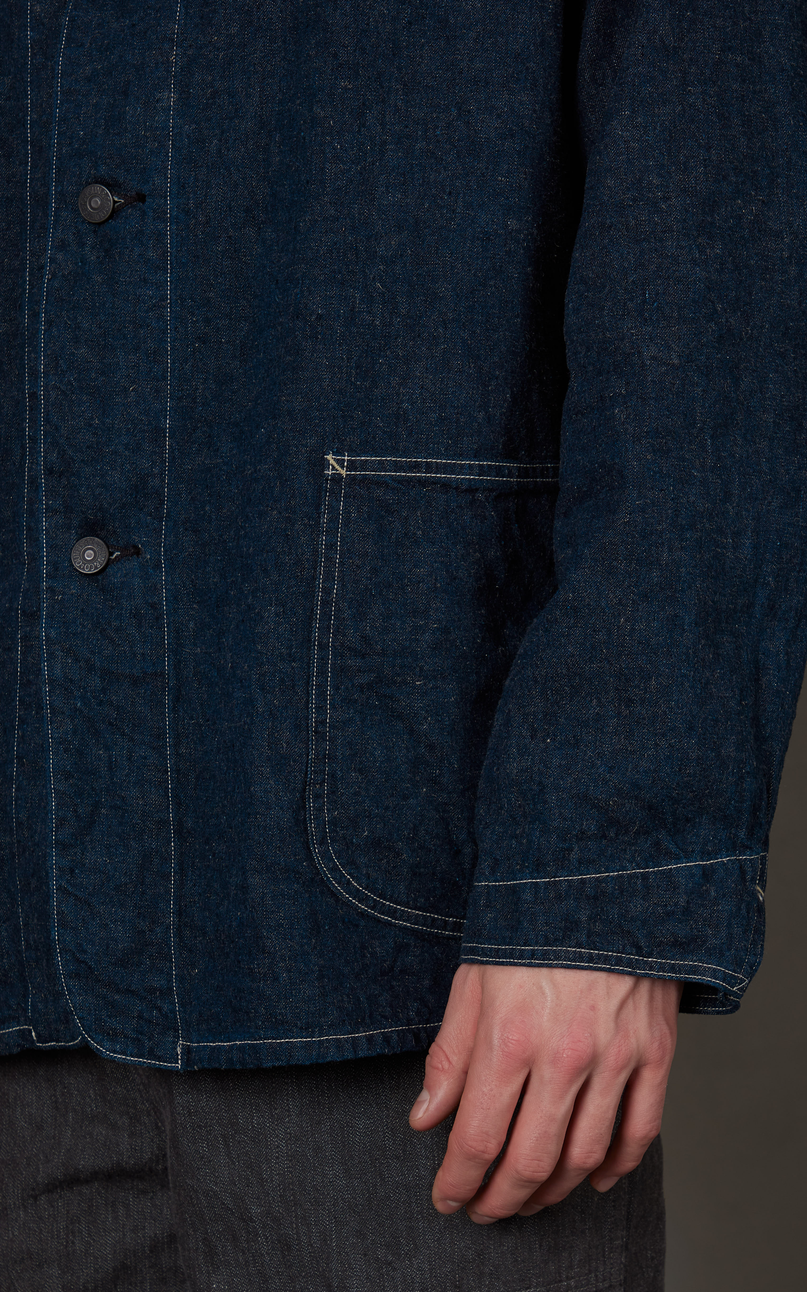 Kaptain Sunshine Coverall Denim Jacket Selvedge Indigo | Cultizm