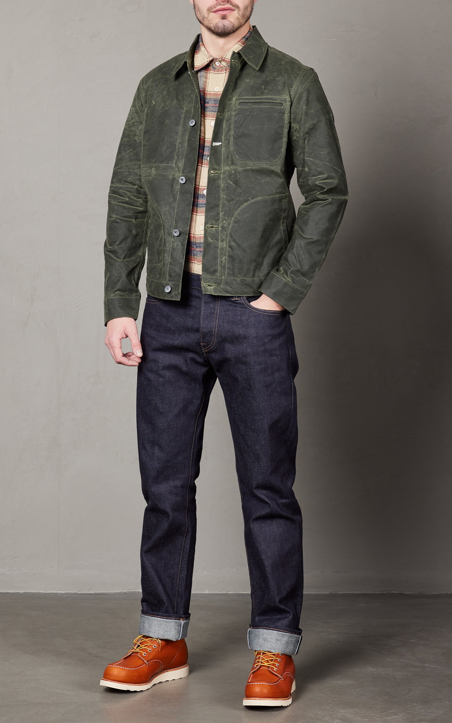 Rogue Territory Supply Jacket Waxed Canvas Ridgeline Olive | Cultizm