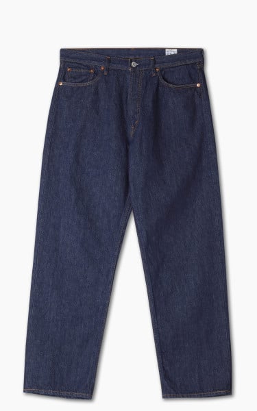 OrSlow 101 Dads Fit Denim Pants Blue One Wash