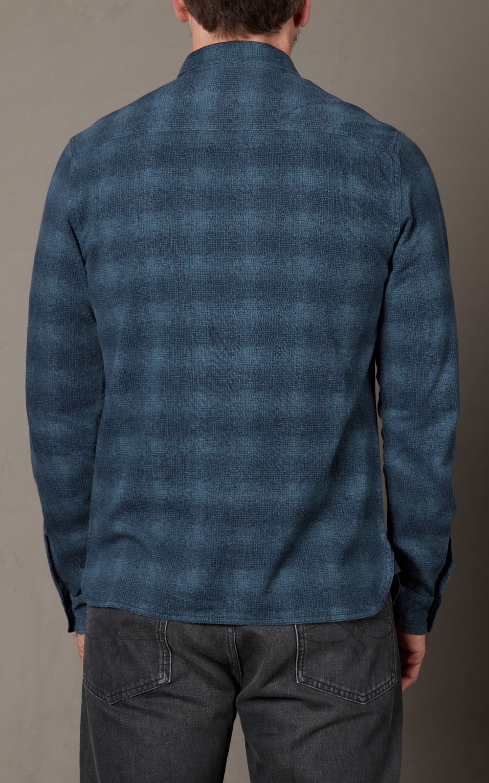 トップス RRL plaid-print jersey popover shirt RRL-782929518001-Plaid-Print-