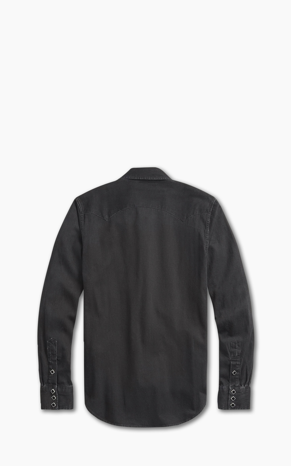 RRL Sawtooth Western Shirt Denim Black | Cultizm