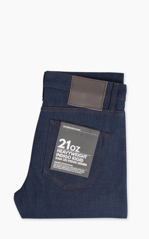 The Unbranded Brand UB421 Tight Fit Heavyweight Selvedge Indigo 21oz