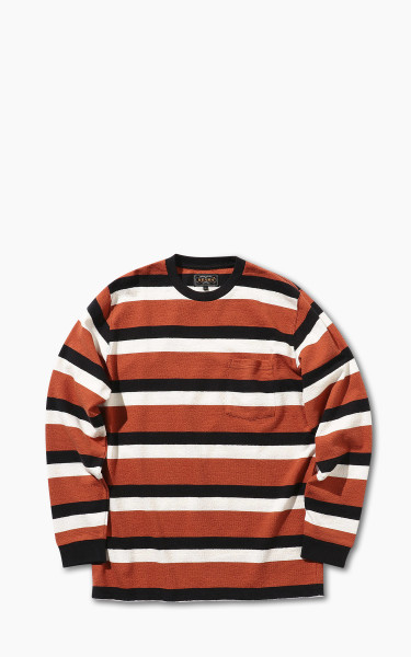 Beams Plus Inlay Stripe Pocket T-Shirt Black
