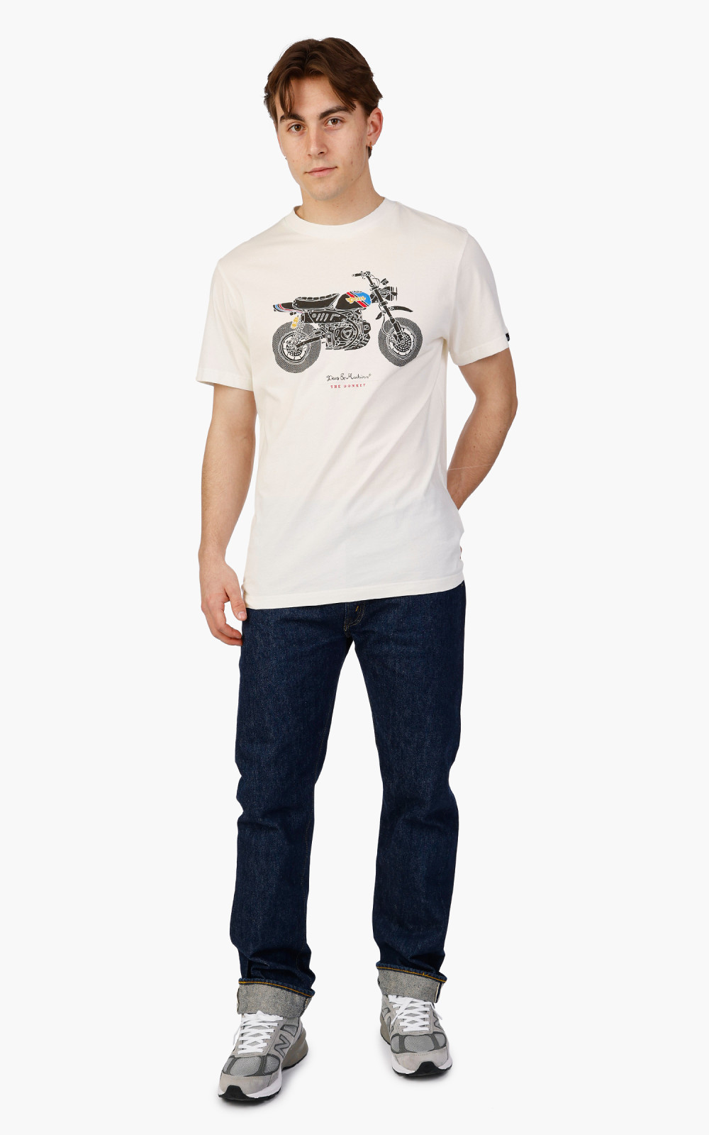 Deus Ex Machina Monkey Tee Vintage White | Cultizm