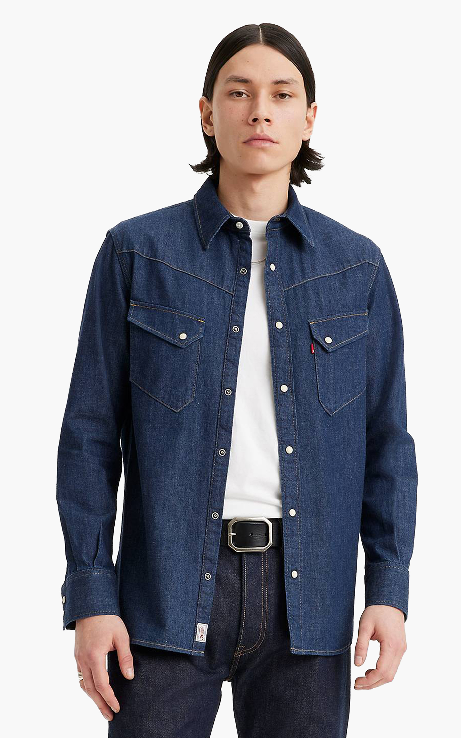 Levi's® '54 Longhorn Western Shirt Denim Longfellow Blue | Cultizm