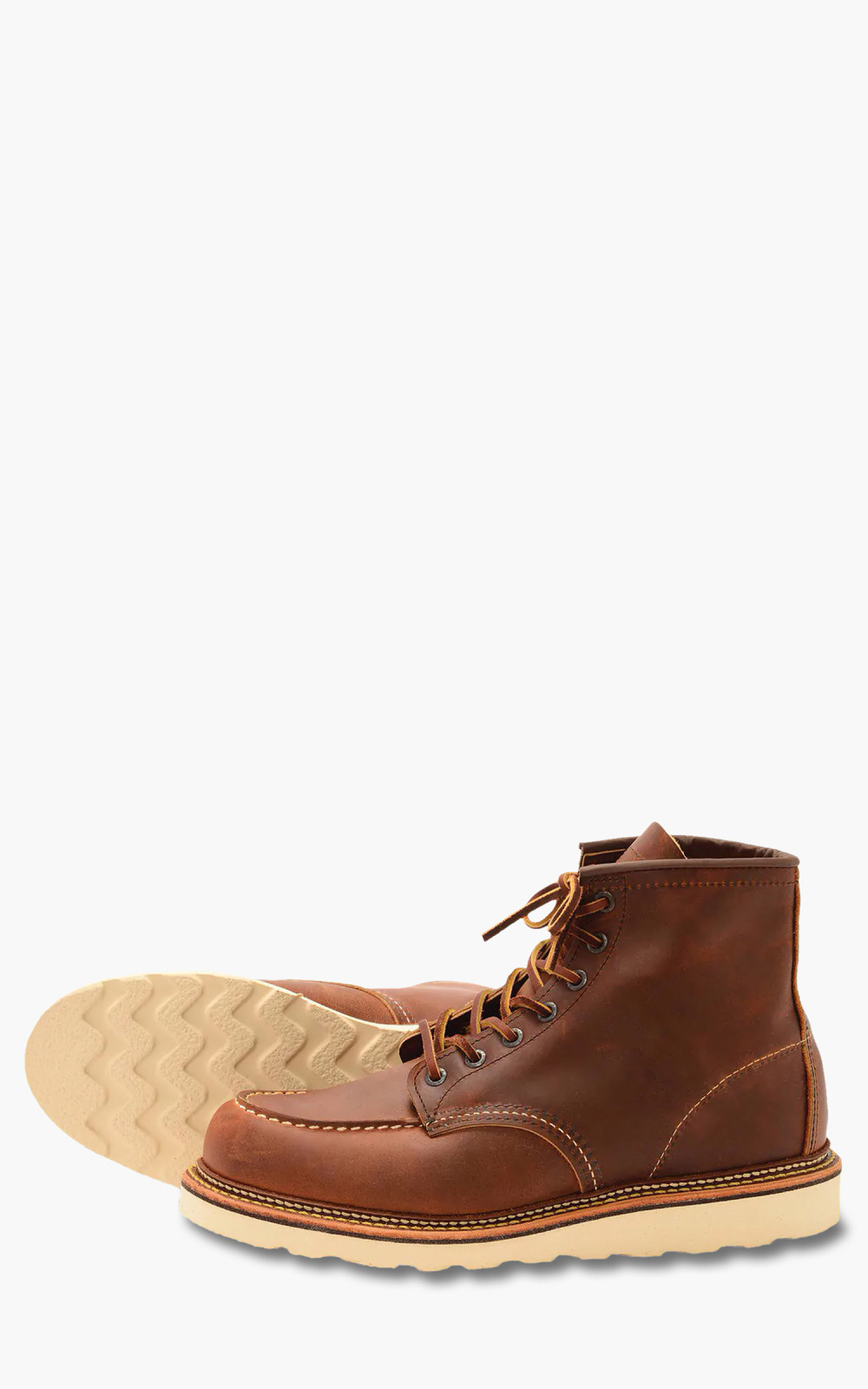 Red Wing 1907 Classic Moc Toe 6” Boots (Copper Rough & Tough Leather)