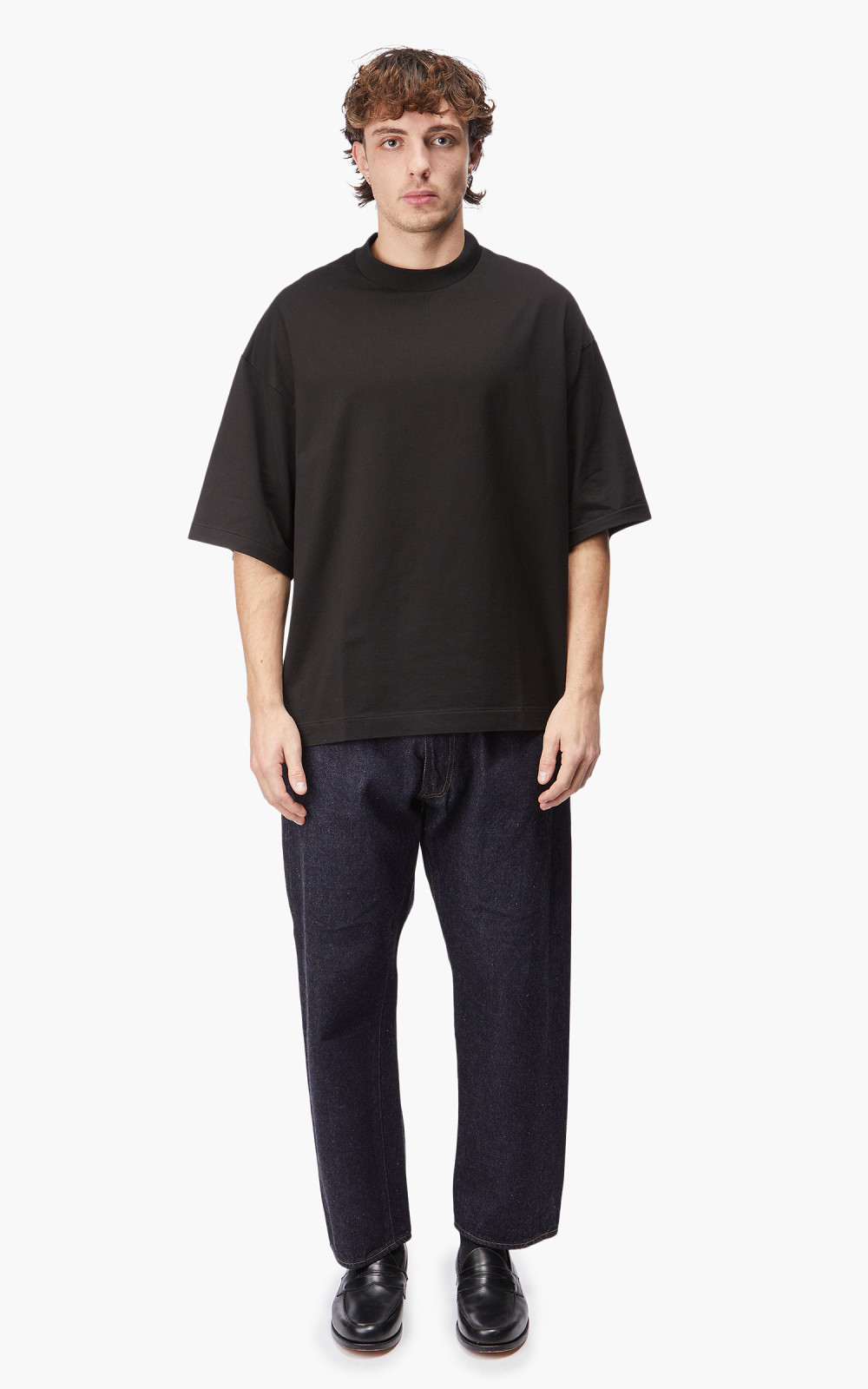 Kaptain Sunshine Suvin Supima Tube L/S Tee Heavy Steel Navy