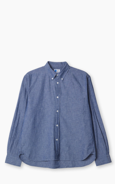 Japan Blue Cote d’Ivoire Cotton Selvedge Chambray Shirt Indigo