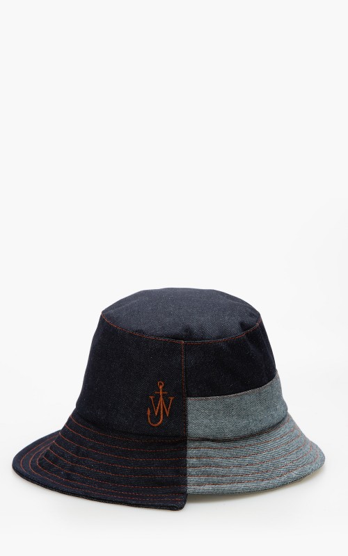 Asymmetric Bucket Hat Blue