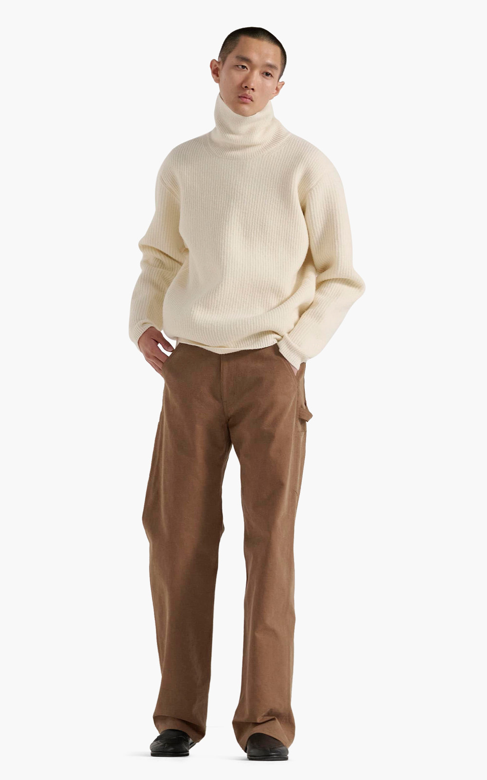 Auralee Washed Heavy Canvas Pants Brown | Cultizm