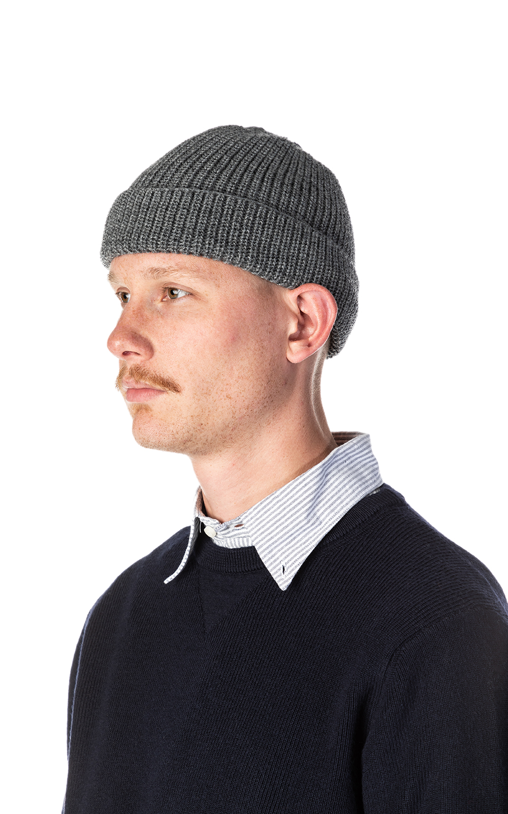 Leuchtfeuer-Strickwaren Borkum Knit Wool Beanie Grey | Cultizm