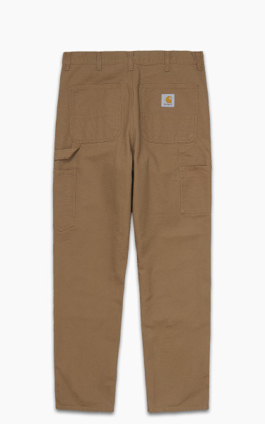 Carhartt WIP Double Knee Pant Dearborn Canvas Rinsed Hamilton Brown